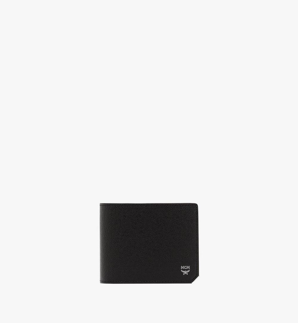 New Bric 壓紋皮革兩折式錢包附卡片夾 1